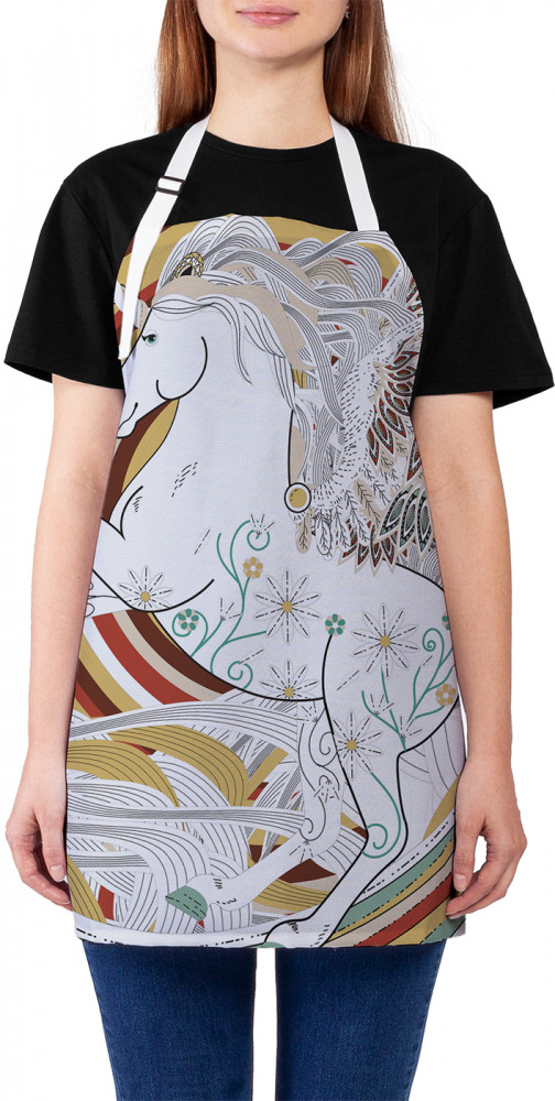 Фартук для кухни «Винтажный единорог» | JoyArty