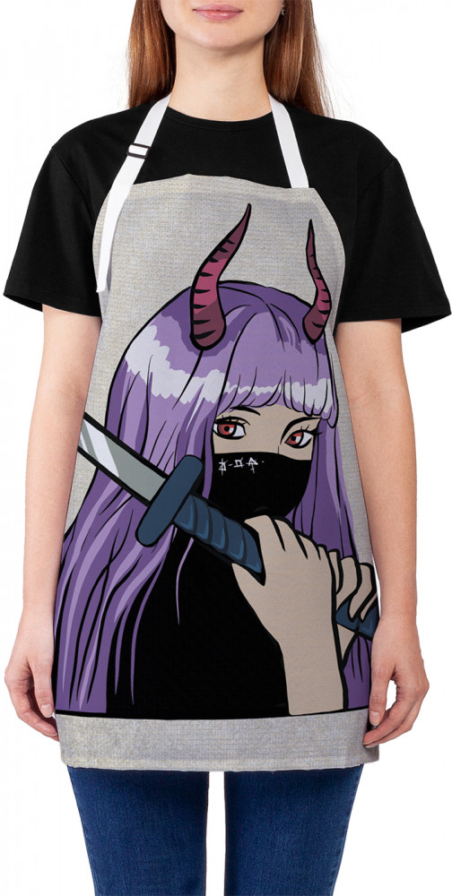 Фартук для кухни «Воин аниме» | JoyArty