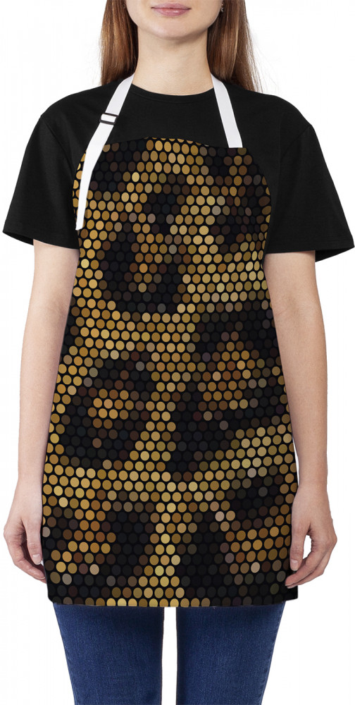 Фартук для кухни «Геометрическая леопардовая кожа» | JoyArty