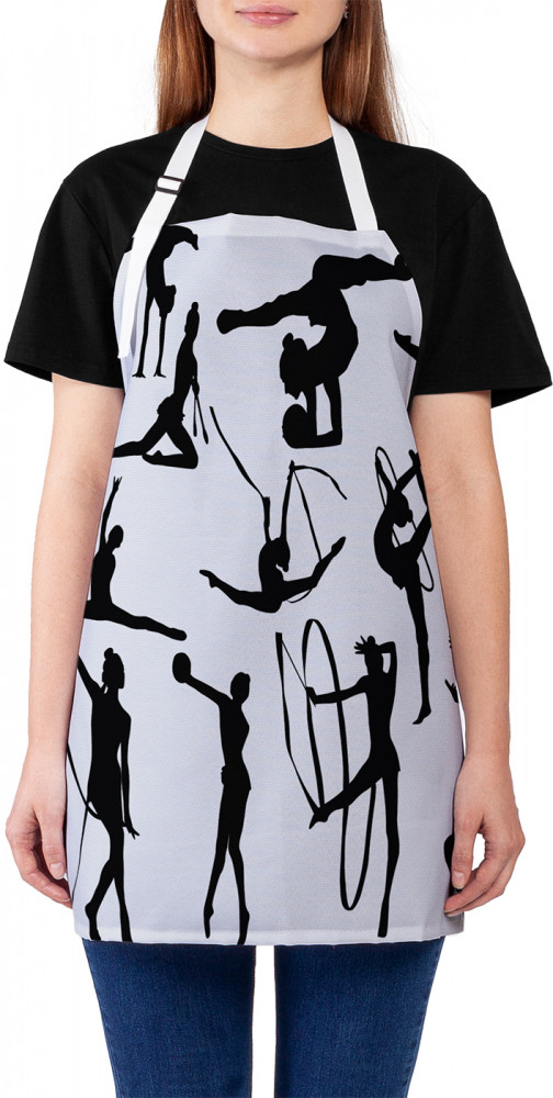 Фартук для кухни «Гимнастки с лентами» | JoyArty