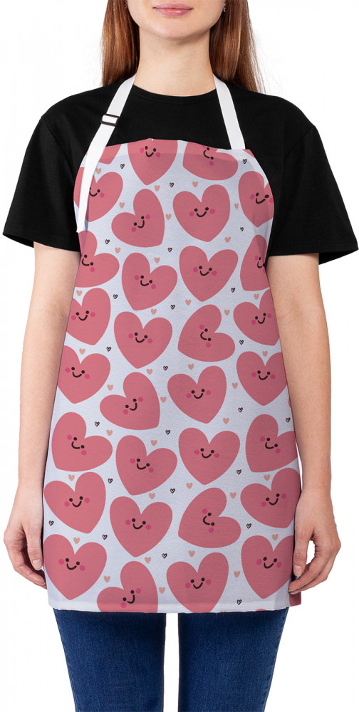 Фартук для кухни «Довольные сердца» | JoyArty