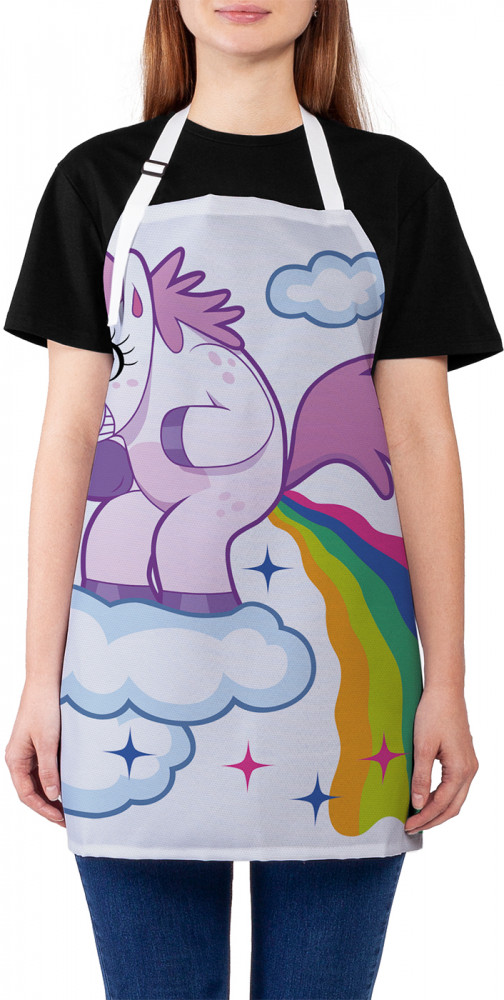 Фартук для кухни «Единорог на облаке» | JoyArty