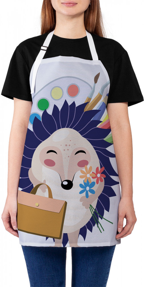 Фартук для кухни «Ежик с палитрой» | JoyArty