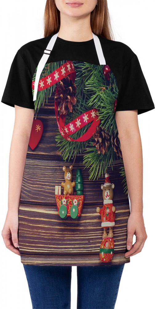 Фартук для кухни «Елочные игрушки» | JoyArty