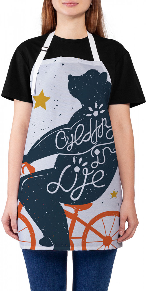 Фартук для кухни «Жизнь на велосипеде» | JoyArty