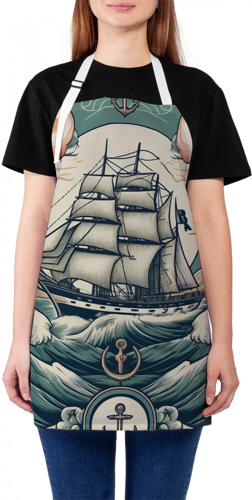 Фартук для кухни «Корабль в пути» | JoyArty