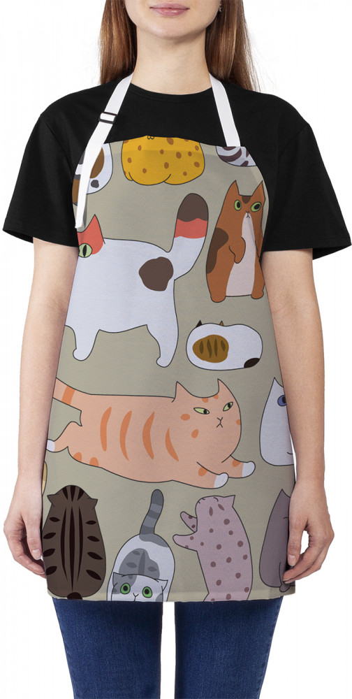 Фартук для кухни «Котовечеринка» | JoyArty