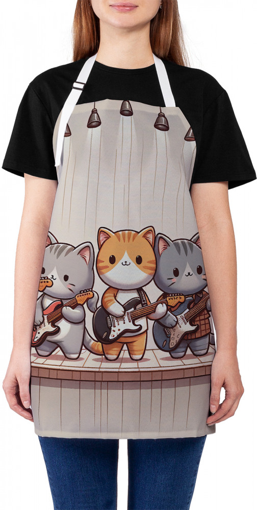 Фартук для кухни «Коты музыканты» | JoyArty