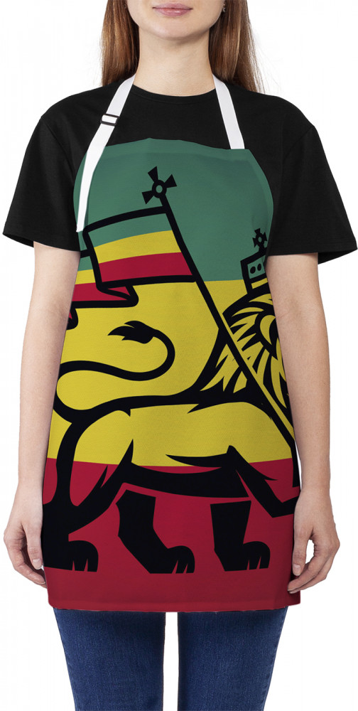 Фартук для кухни «Лев с флагом» | JoyArty