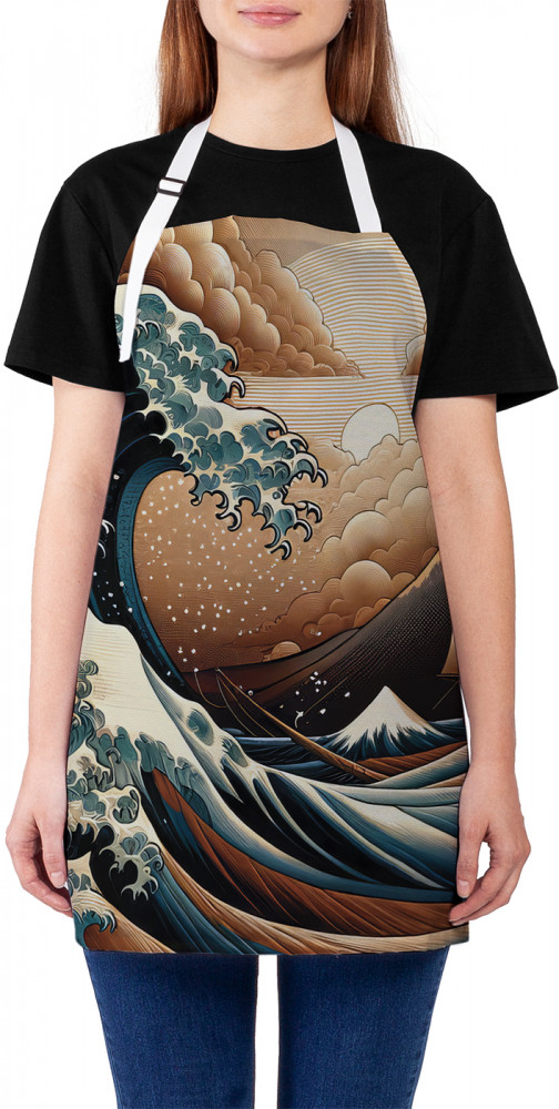 Фартук для кухни «Лодка на волнах» | JoyArty