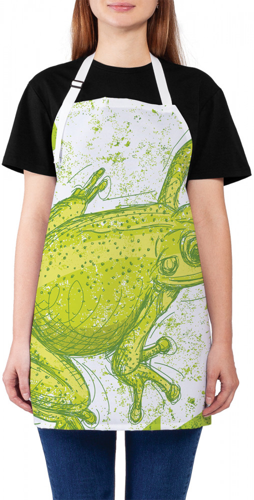 Фартук для кухни «Мирная лягушка» | JoyArty
