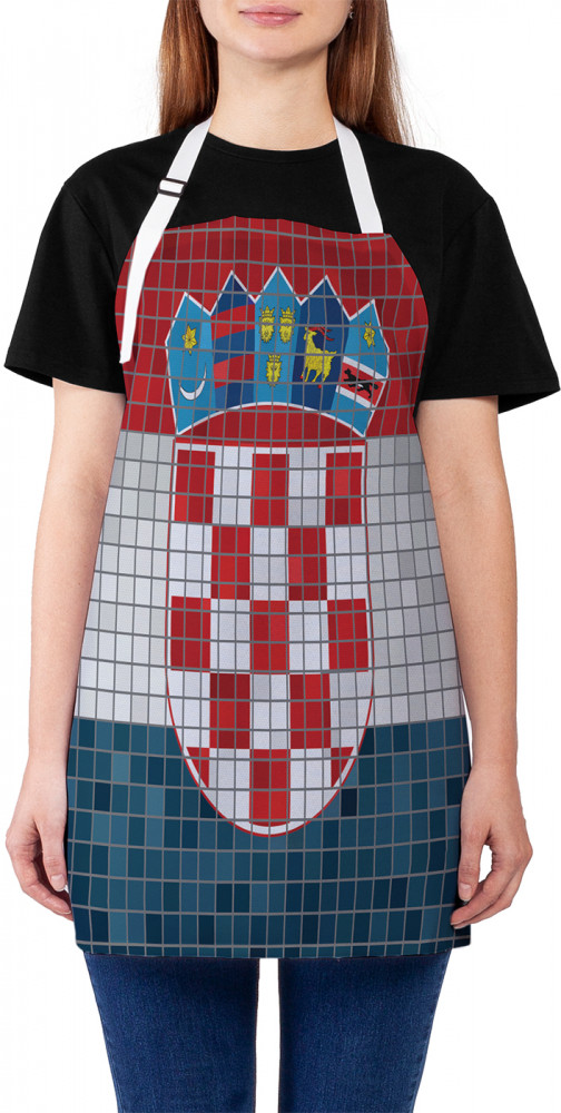 Фартук для кухни «Мозаичный флаг Хорватии» | JoyArty