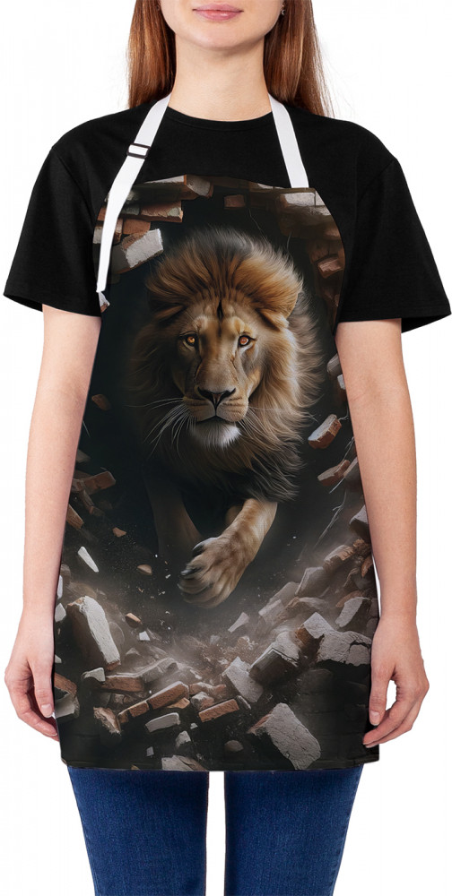 Фартук для кухни «Мощь льва» | JoyArty