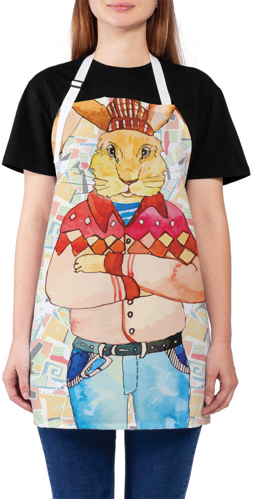 Фартук для кухни «Мудрый заяц» | JoyArty