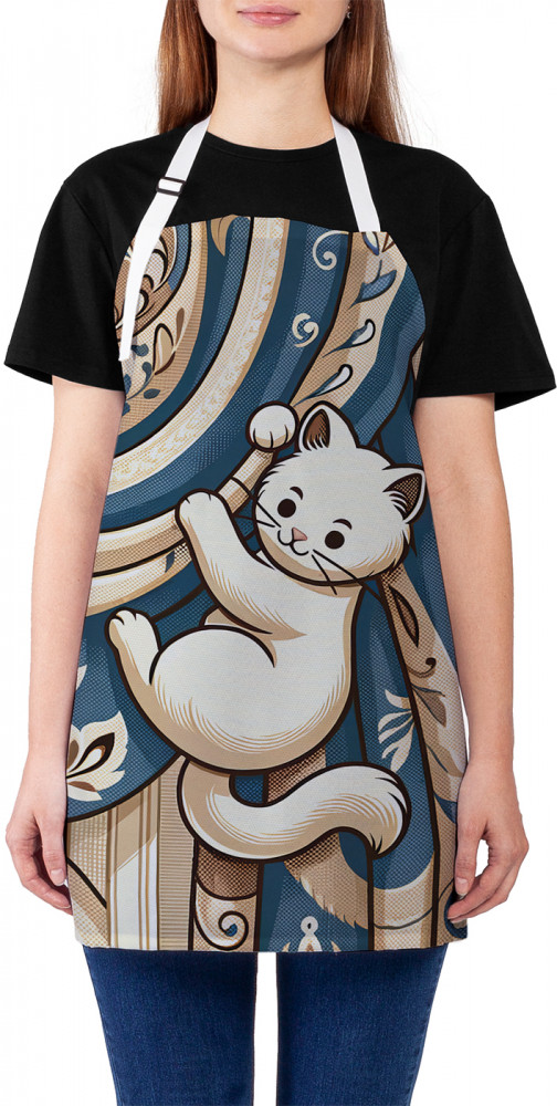 Фартук для кухни «Озорная кошка» | JoyArty