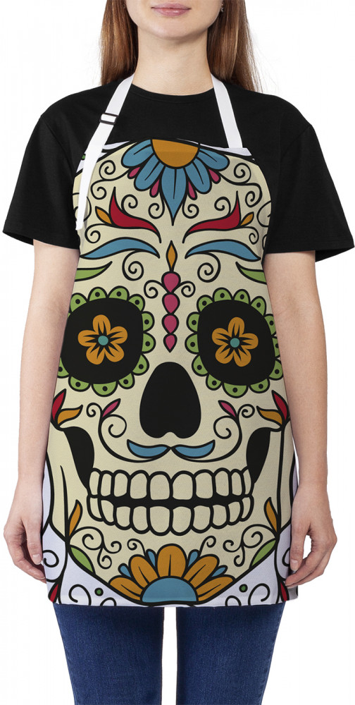 Фартук для кухни «Орнаментальный череп» | JoyArty