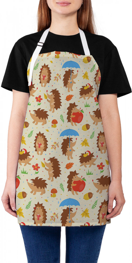 Фартук для кухни «Осенний ежик» | JoyArty