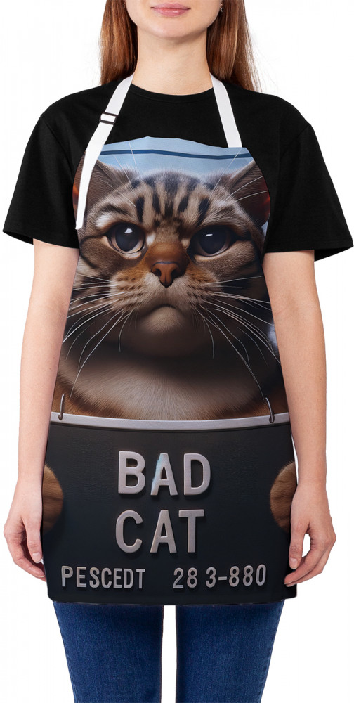 Фартук для кухни «Плохой кот» | JoyArty