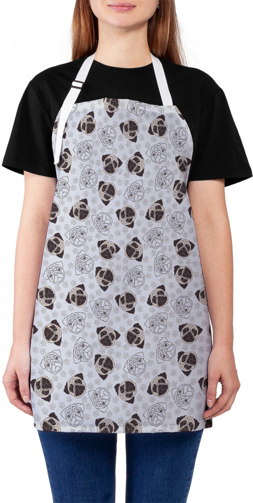 Фартук для кухни «Портрет мопса» | JoyArty