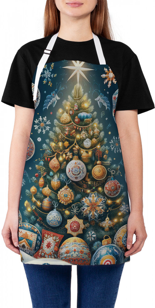 Фартук для кухни «Праздничная елка» | JoyArty