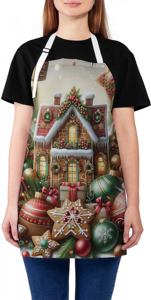 Фартук для кухни «Праздничный дом» | JoyArty