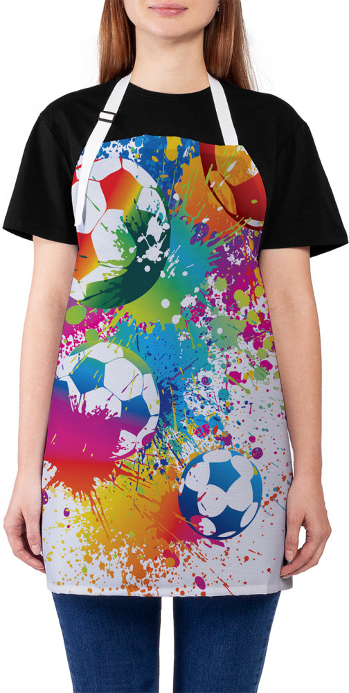 Фартук для кухни «Радужный футбол» | JoyArty