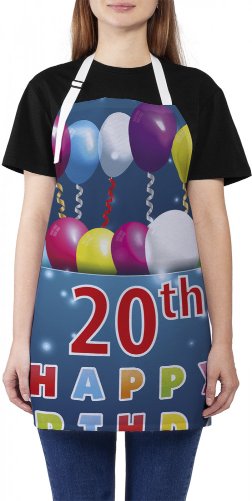 Фартук для кухни «Разноцветные шары на 20-летие» | JoyArty