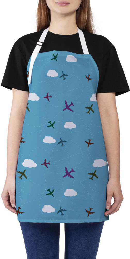 Фартук для кухни «Самолеты в облаках» | JoyArty