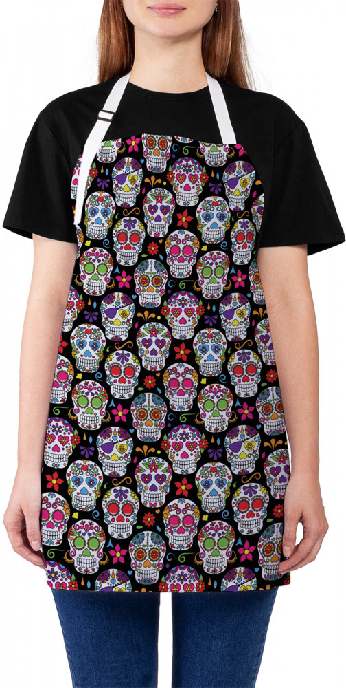 Фартук для кухни «Сахарный череп на выбор» | JoyArty