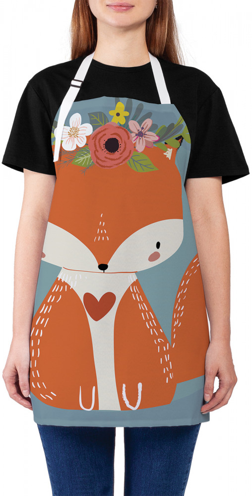 Фартук для кухни «Скромная лисичка» | JoyArty
