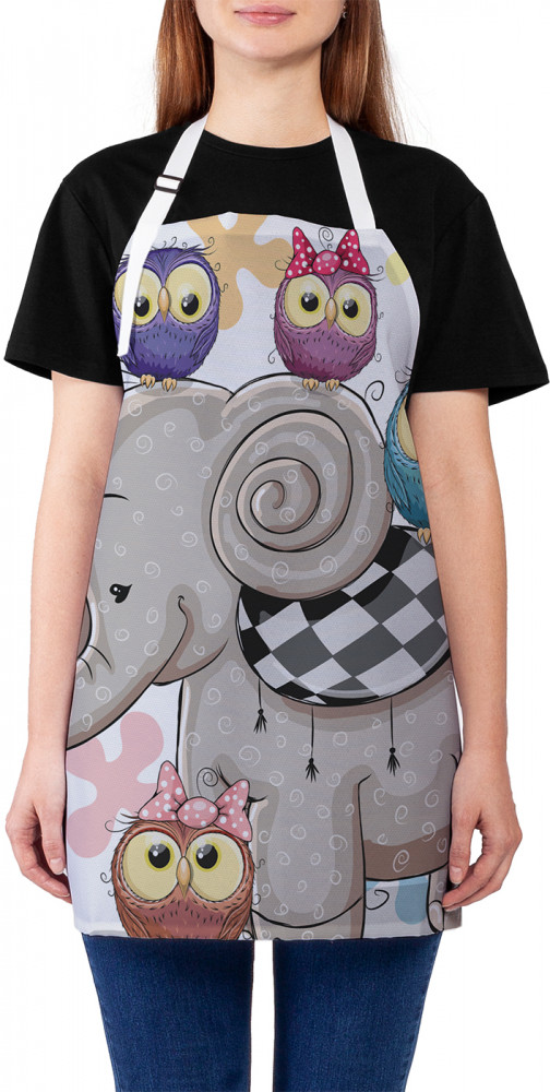 Фартук для кухни «Слоновые друзья» | JoyArty