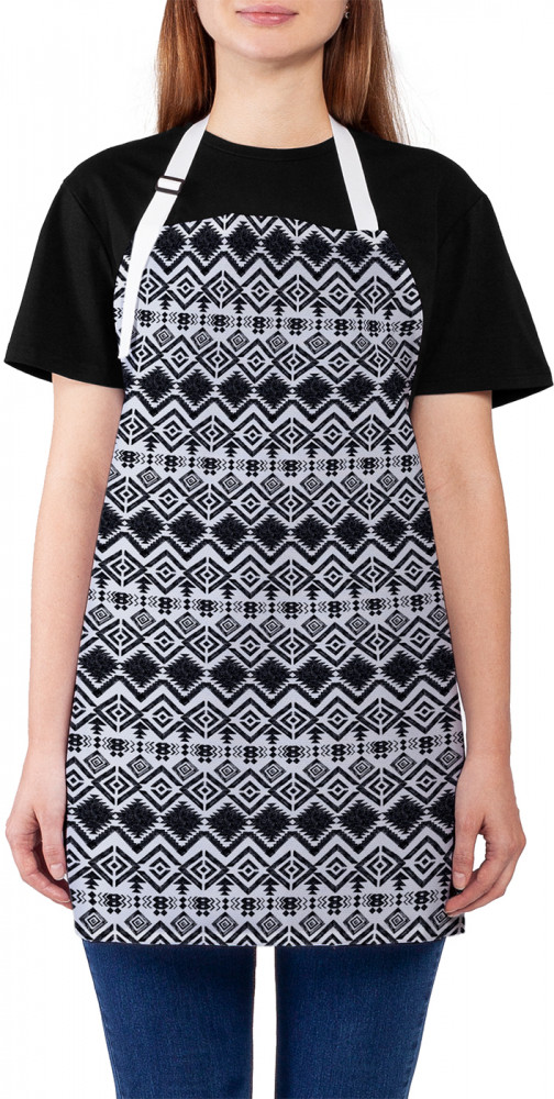 Фартук для кухни «Этнический орнамент моно» | JoyArty