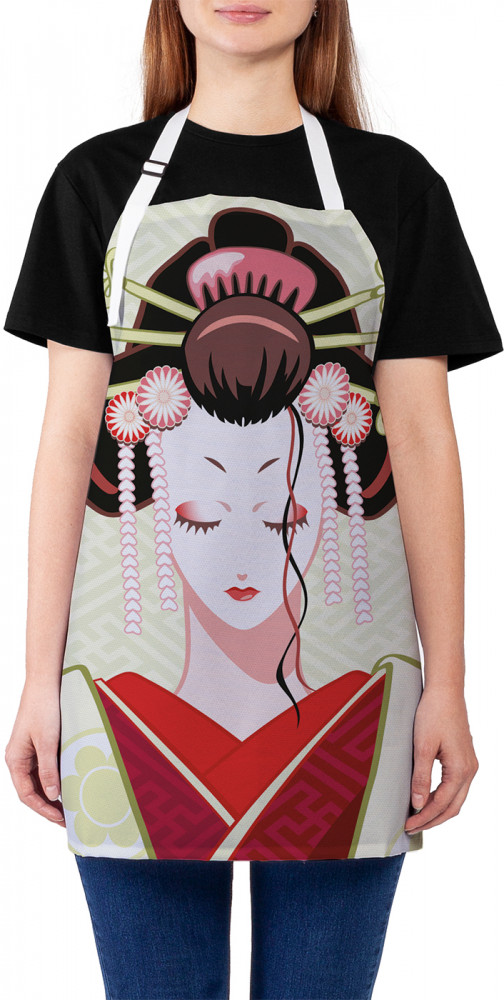 Фартук для кухни «Японская женщина» | JoyArty