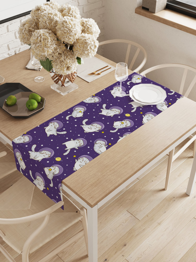 Дорожка для сервировки «Летающие коты» | JoyArty