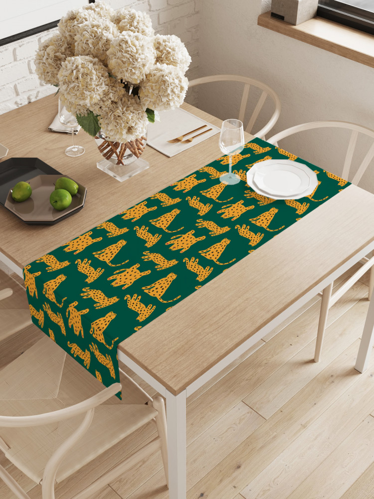 Дорожка для сервировки «Стая леопардов» | JoyArty