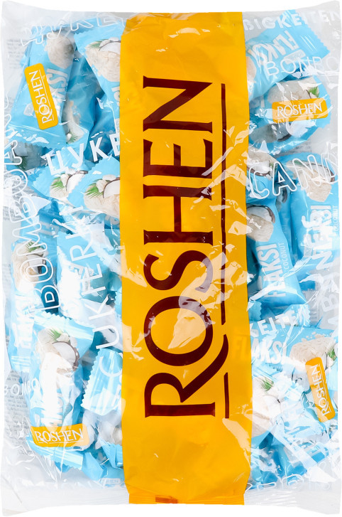 Конфеты кокосовые с вафельными хлопьями «Flaksi» | Roshen