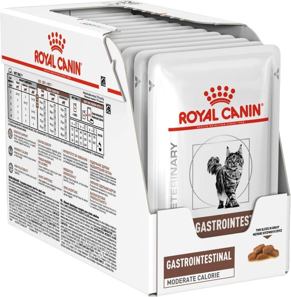Набор кормов для кошек при панкреатите и нарушении пищеварения «Gastrointestinal. Moderate Calorie» | Royal Canin