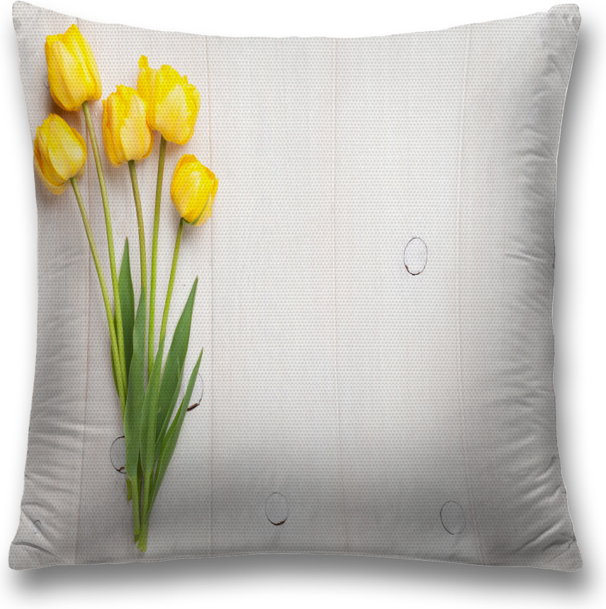 Наволочка декоративная «Букет тюльпанов» | JoyArty