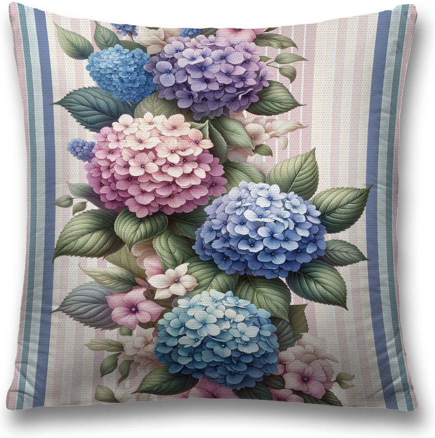 Наволочка декоративная «Гортензия» | JoyArty