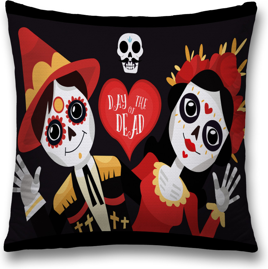 Наволочка декоративная «День Мертвых в Мексике» | JoyArty