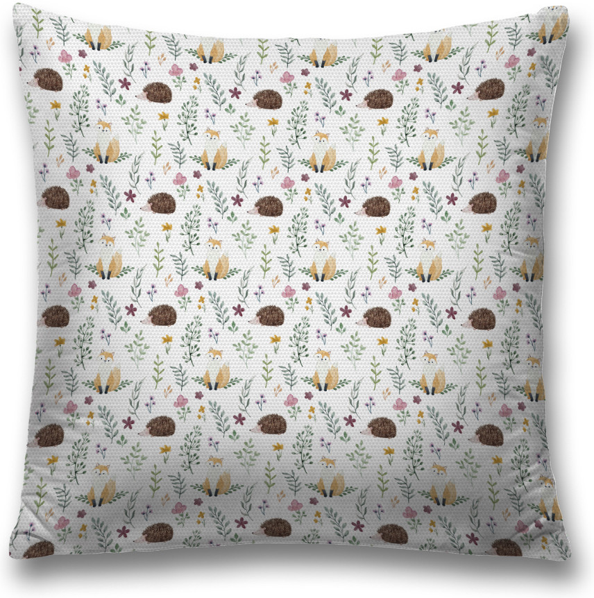 Наволочка декоративная «Ежик в лесу» | JoyArty