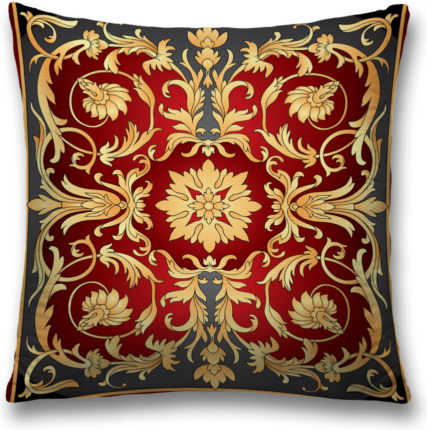 Наволочка декоративная «Золотое переплетение» | JoyArty