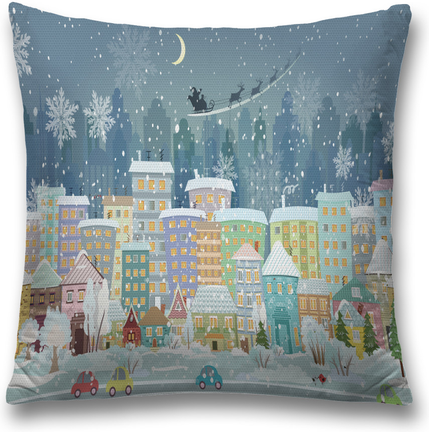Наволочка декоративная «Канун Нового Года» | JoyArty
