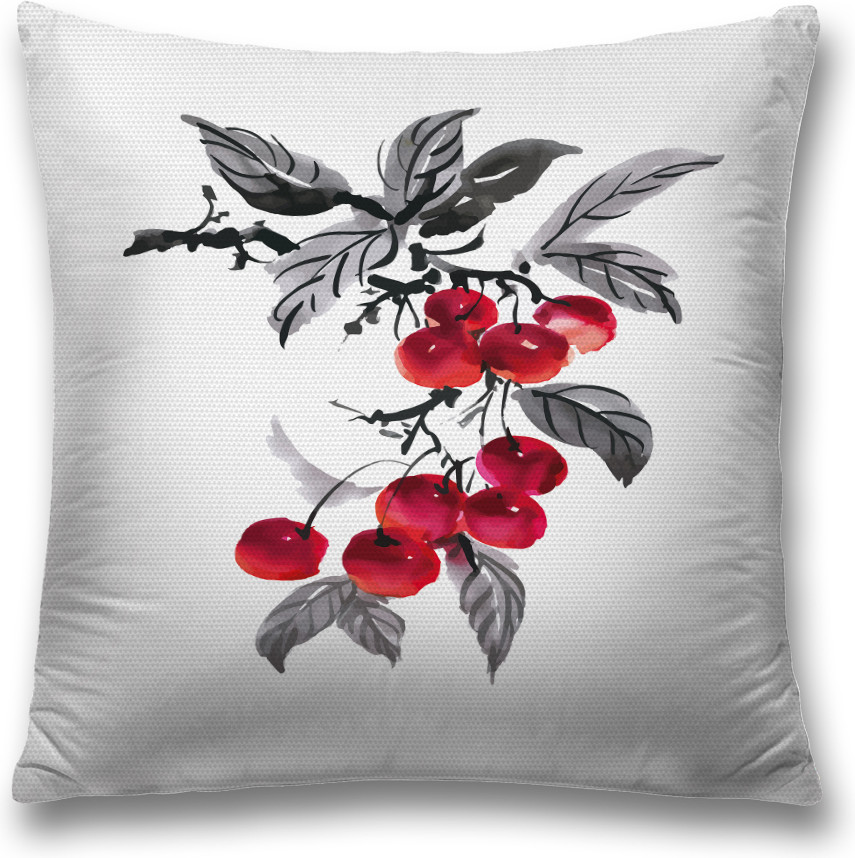 Наволочка декоративная «Кисть рябины» | JoyArty