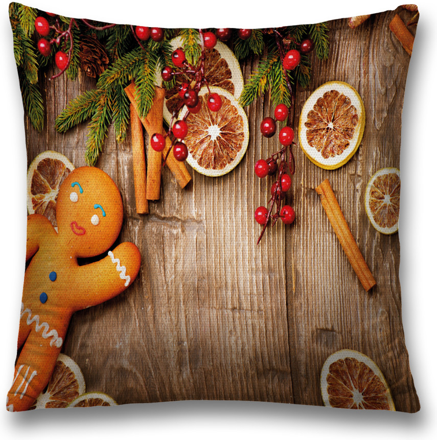 Наволочка декоративная «Коричный человечек» | JoyArty