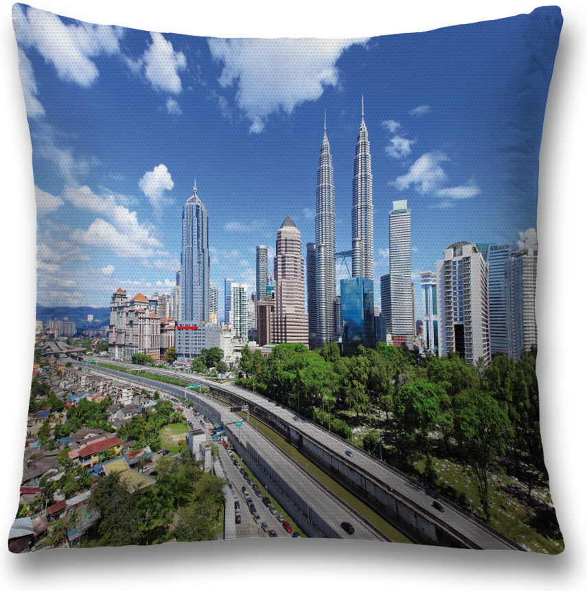 Наволочка декоративная «Куала-Лумпур» | JoyArty