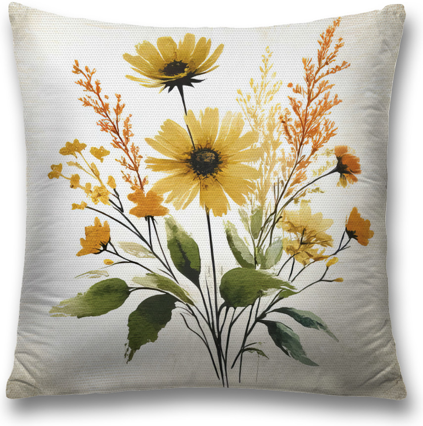 Наволочка декоративная «Летний букетик» | JoyArty