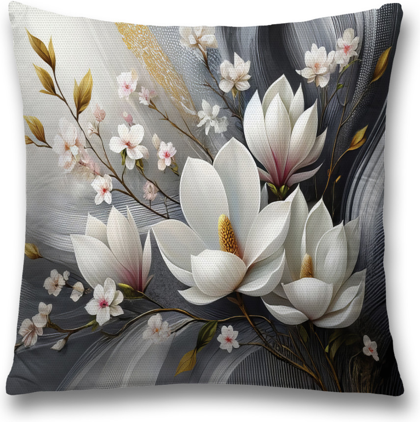 Наволочка декоративная «Магнолия в живописи» | JoyArty