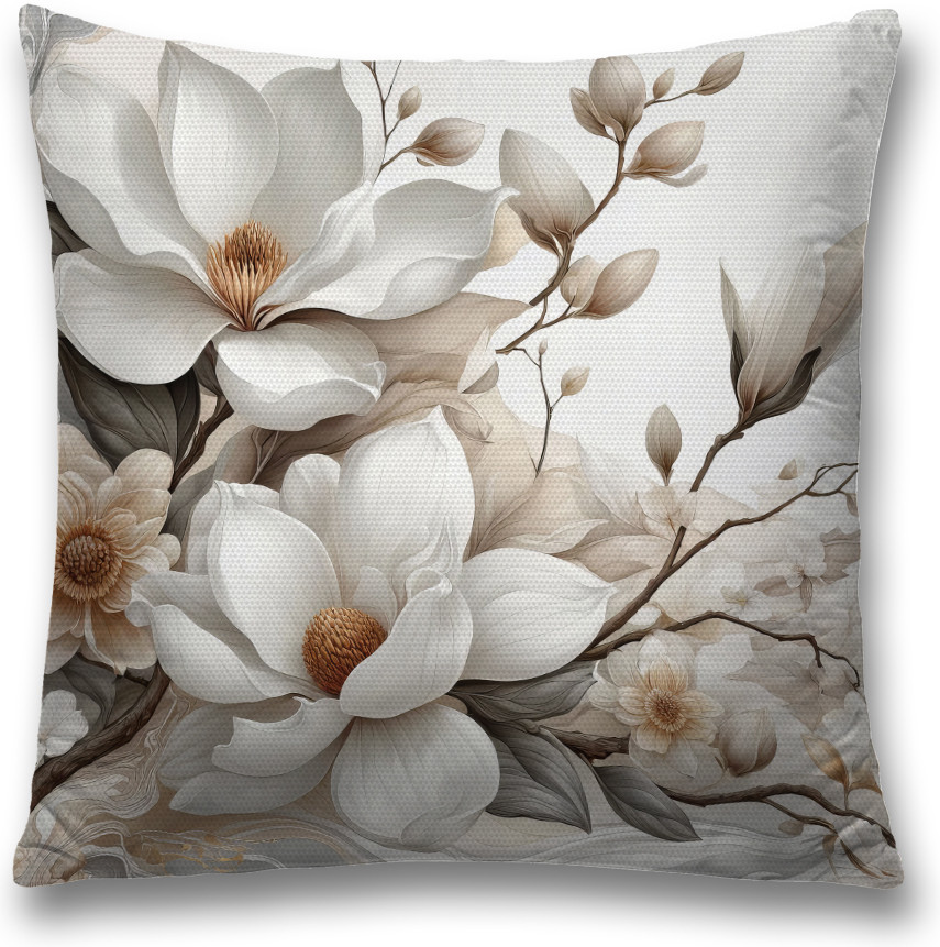 Наволочка декоративная «Магнолия» | JoyArty