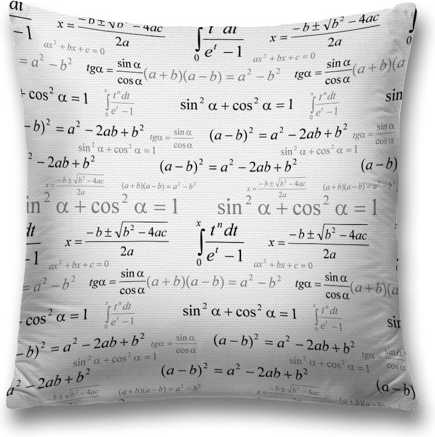 Наволочка декоративная «Математические формулы» | JoyArty